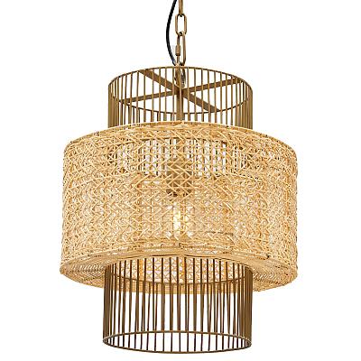 Люстра Амазон Хоум с плафоном из ротанга Raquel Wicker Chandelier AMG007512