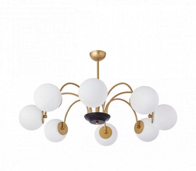 Люстра с плафонами шар 312066/D940/8 BS/BK Arte Milano