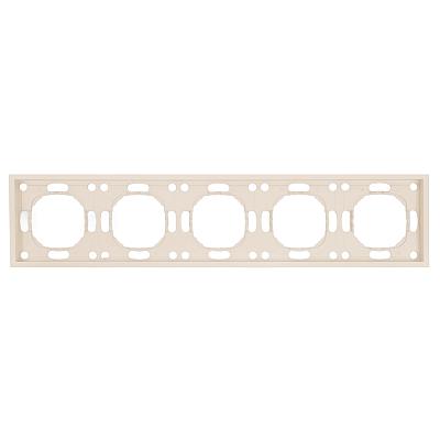 Рамка STEKKER, PFR00-5005-08 5-местная, серия Эмили, кашемир, soft touch