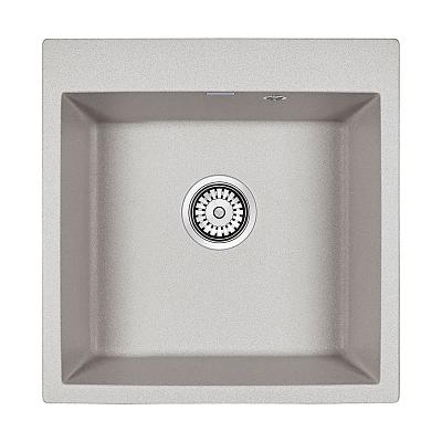 Мойка гранитная PRAKTISCH, PM105152-GR , серый, 510х520, Paulmark