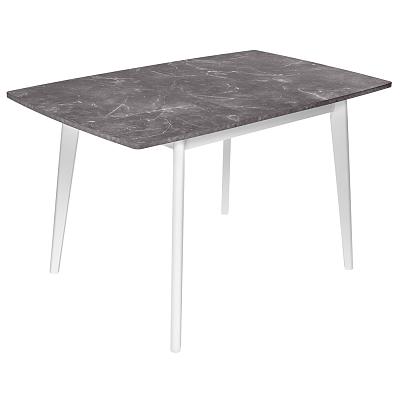 Стол Oslo раскладной 120-160x80x76см Мрамор Сиена белый Bradexhome RF 0585