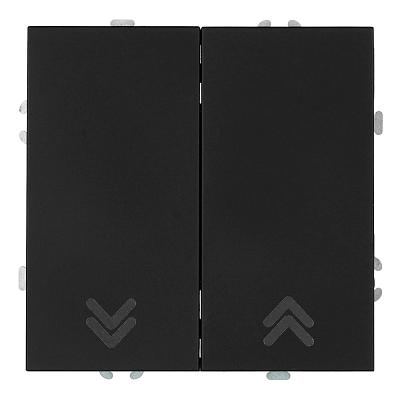 Выключатель 2-клавишный самовозвратный (механизм), STEKKER, 250В, 10А, серия Эмили, RSW10-5113-05, ч