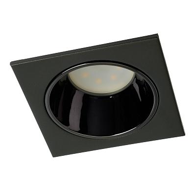 Светильник встраиваемый Feron DL3112 потолочный MR16 G5.3  черный + черный хром