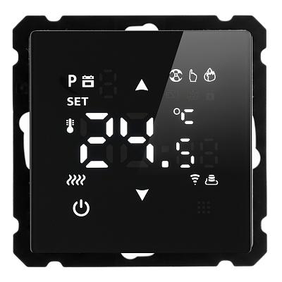 Терморегулятор Wi-Fi (механизм), STEKKER, 250В, 3500Вт, серия Катрин, GLS00-7119-05, черный