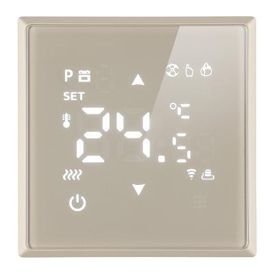 Терморегулятор Wi-Fi (механизм), STEKKER, 250В, 3500Вт, серия Эмили, RSW00-5119-08, кашемир, soft to