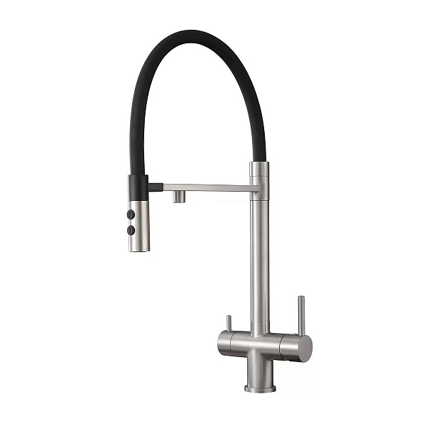 Смеситель для кухни с фильтром для воды Амазон Хоум Aquamarine Nickel AMG008495