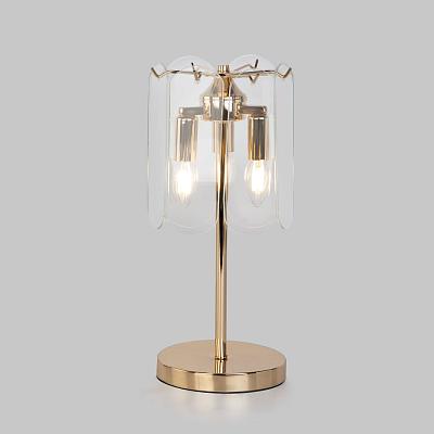 Настольный светильник со стеклянным плафоном 01170/3 золото