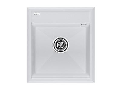 Мойка гранитная STEPIA-460, PM114651-WH, белый, 460х510, Paulmark