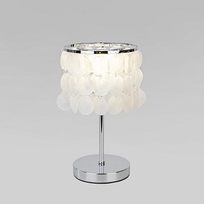 Настольный светильник с перламутром 208101 хром