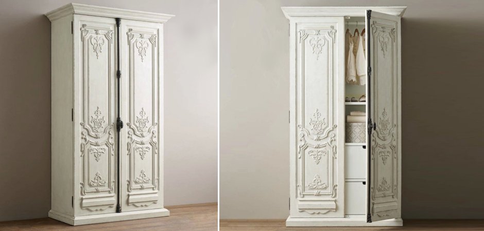 Шкаф French Distressed White 14.040