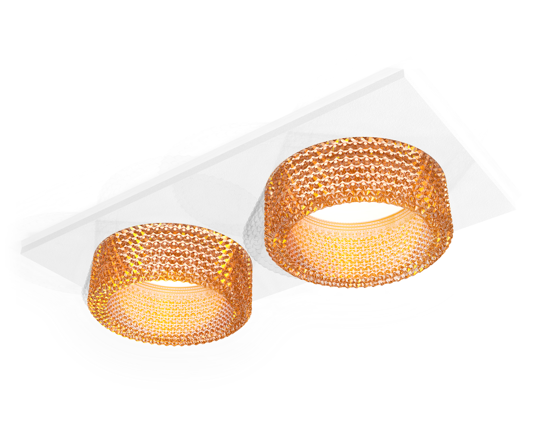 Комплект встраиваемого светильника с композитным хрусталем Ambrella Light XC6525044