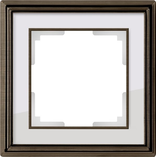 Рамка Palacio на 1 пост бронза/белый WL17-Frame-01 469038910355