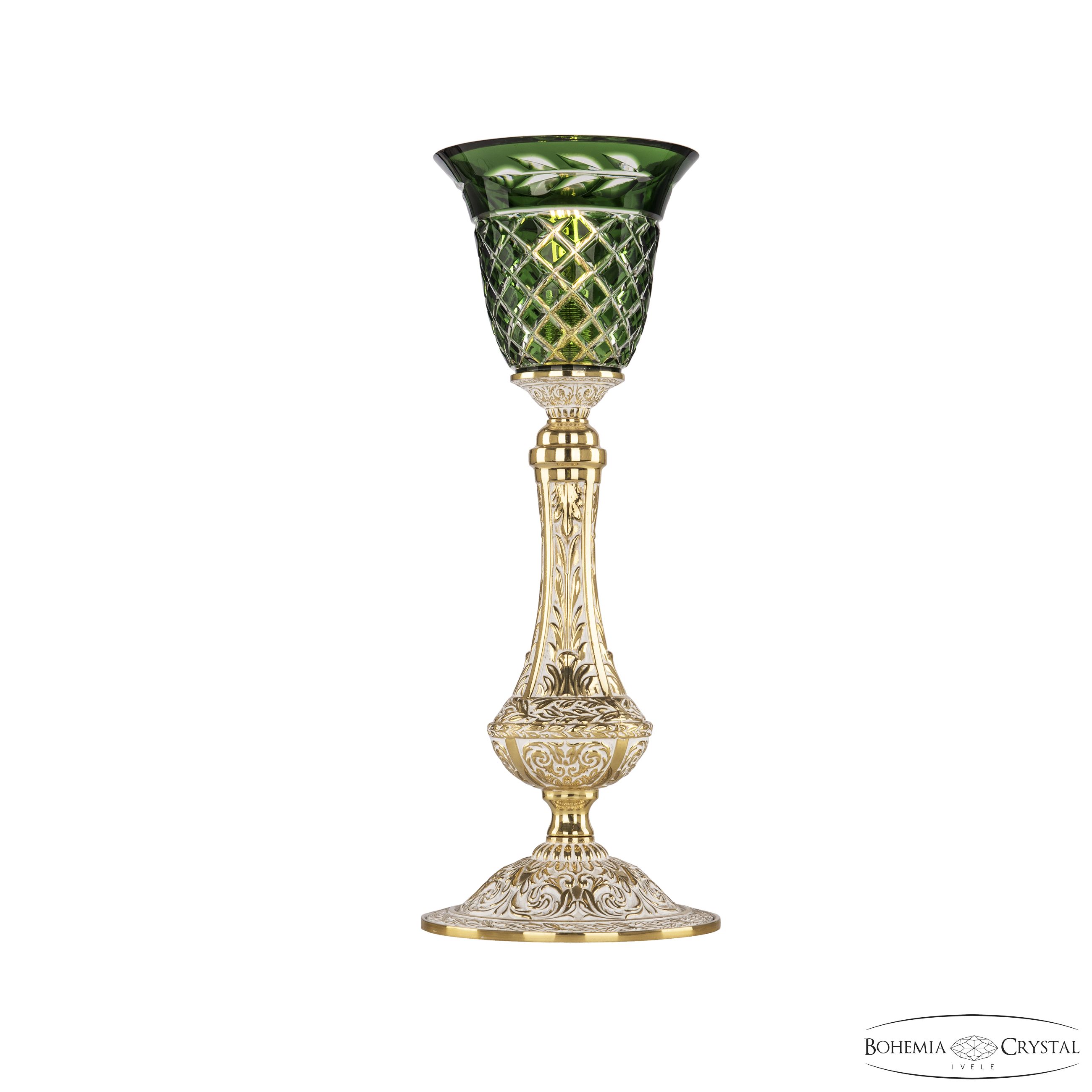 Настольная лампа Bohemia Ivele Crystal 71100L/15 GW P2 Clear-Green/H-1J