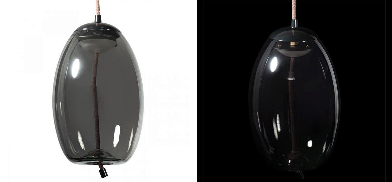 Подвесной светильник Brokis KNOT PC1036 Серое стекло Loft-Concept 40.5871-3