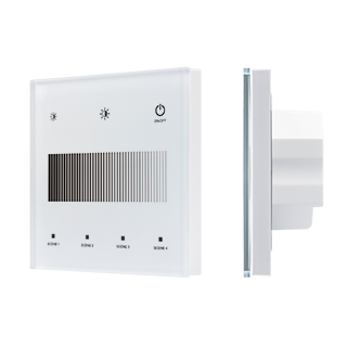 Сенсорная панель Arlight SMART-DALI-301-11-1G-4SC-DT6 Белая (230V, встраиваемая, 2.4G) (IARL, IP20 П