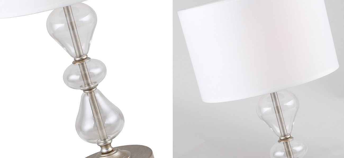 Настольная лампа с декором из выдувного стекла TRICKLE Loft-Concept 43.1168-3