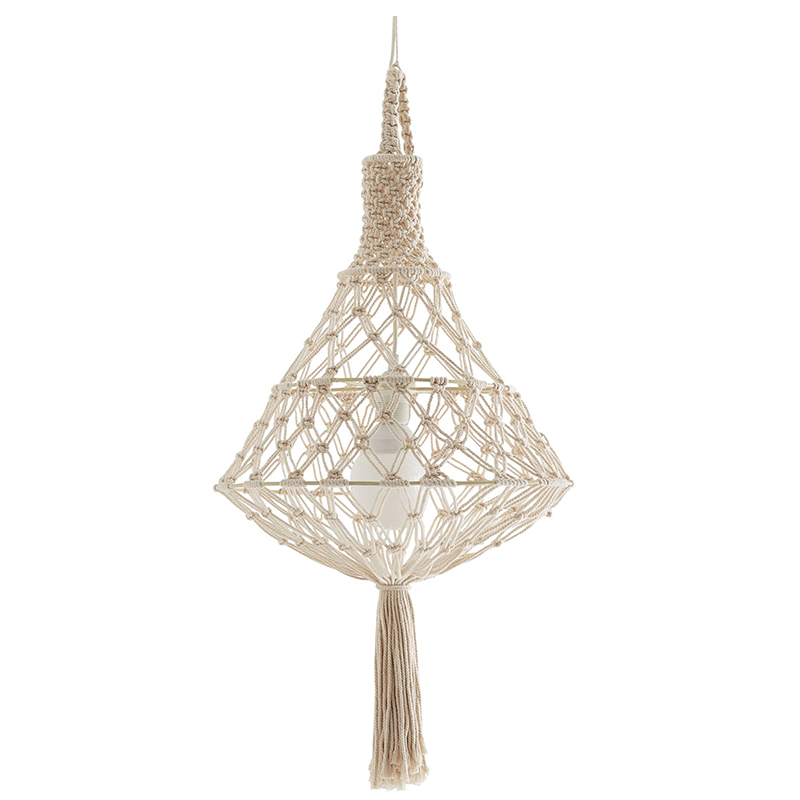 Подвесной светильник Macrame Wicker Hanging lamp 40.4476