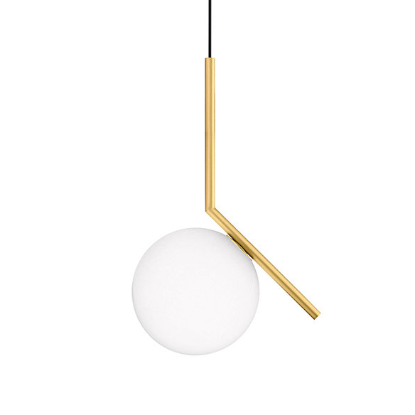 Светильник Flos IC Lighting S Gold Pendant Lamp by Michael Anastassiades FS30051