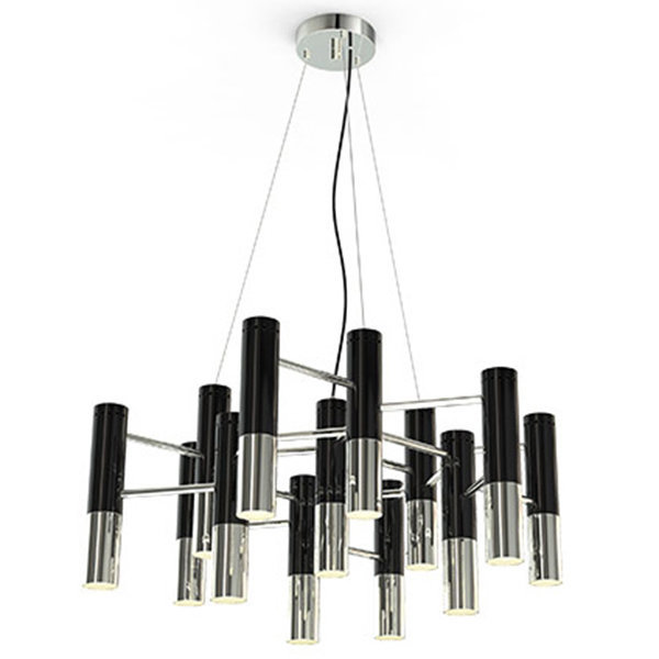 Люстра Delightfull Ike 22 Lamp Black-Silver