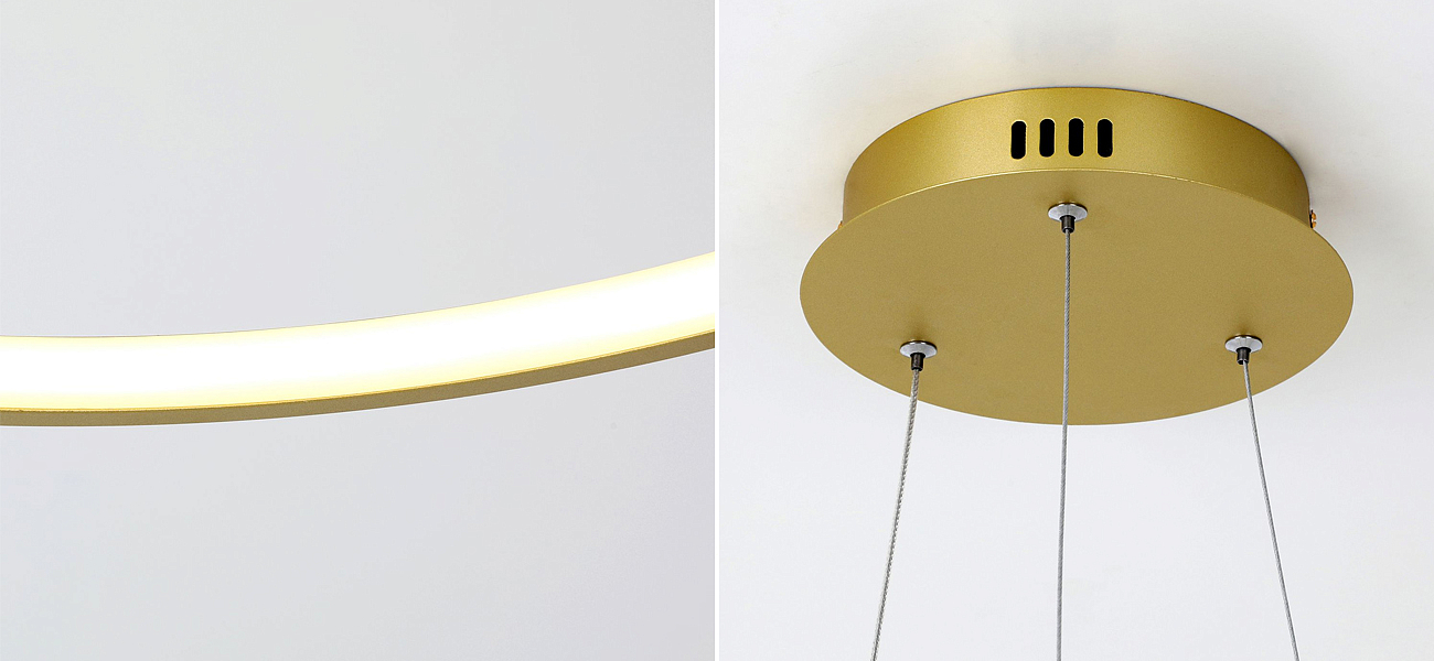 Кольцевая люстра золотого цвета 40 см Loft-Concept 40.6414-3