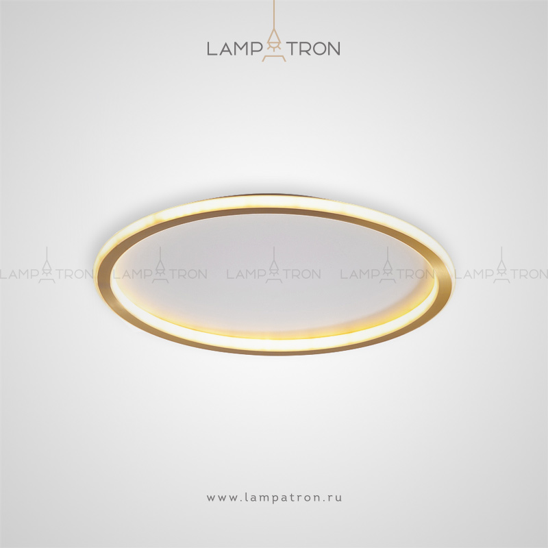 Серия потолочных светильников в виде диска с эффектом свечения по контуру Lampatron TALA