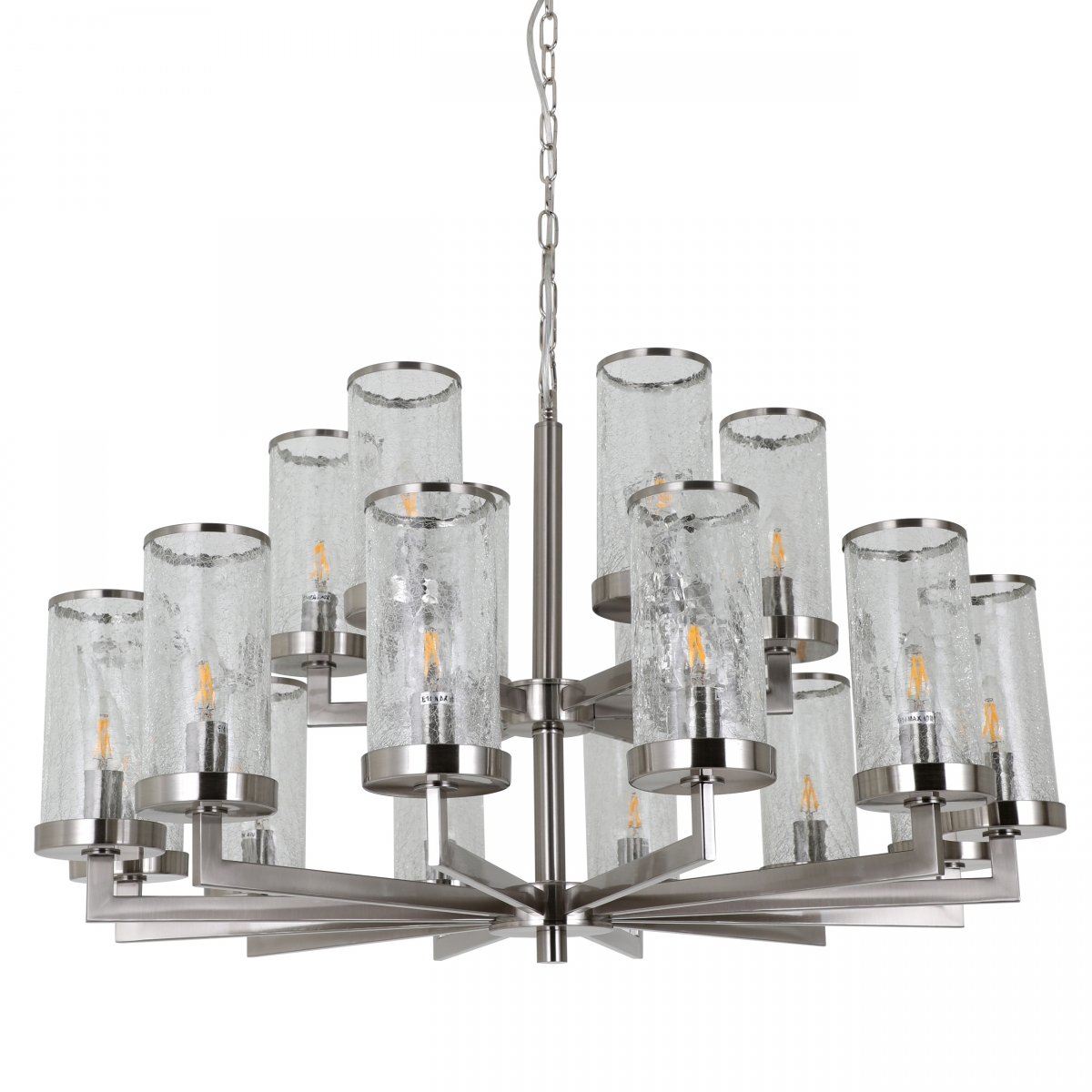 Люстра LIAISON TWO-TIER Chandelier 18 Silver