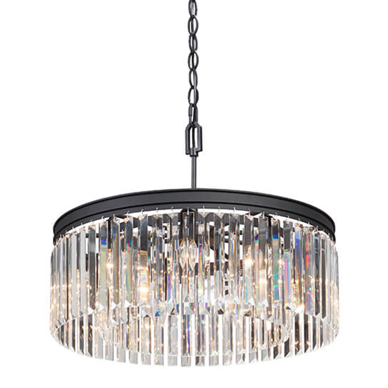 Люстра RH Rhys CLEAR GLASS Prism Round Chandelier прозрачное стекло 40