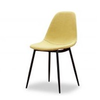 Стул Bradex HomeComfort желтый с чёрными ножками FR 0428
