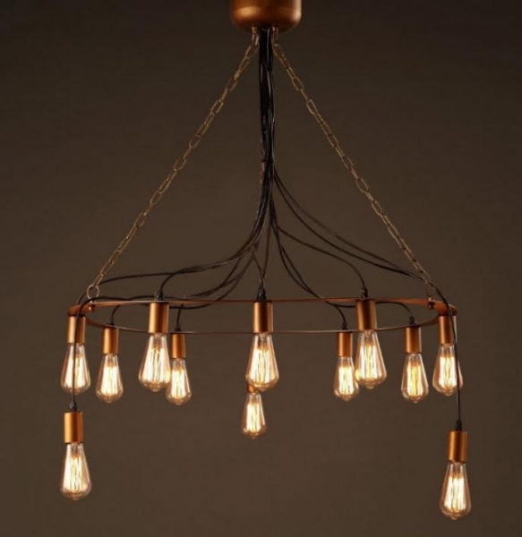 Люстра Blood Wire Chandelier Black 12 Loft Concept 40.1417