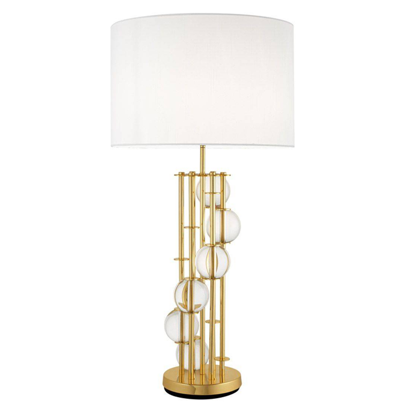 Настольная лампа Eichholtz Table Lamp Lorenzo Gold & white