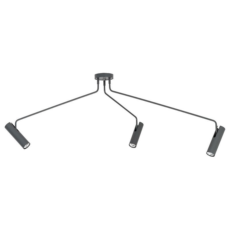 Потолочный светильник Tibo Branches Trumpet Tube graphite 3 Loft-Concept 48.356