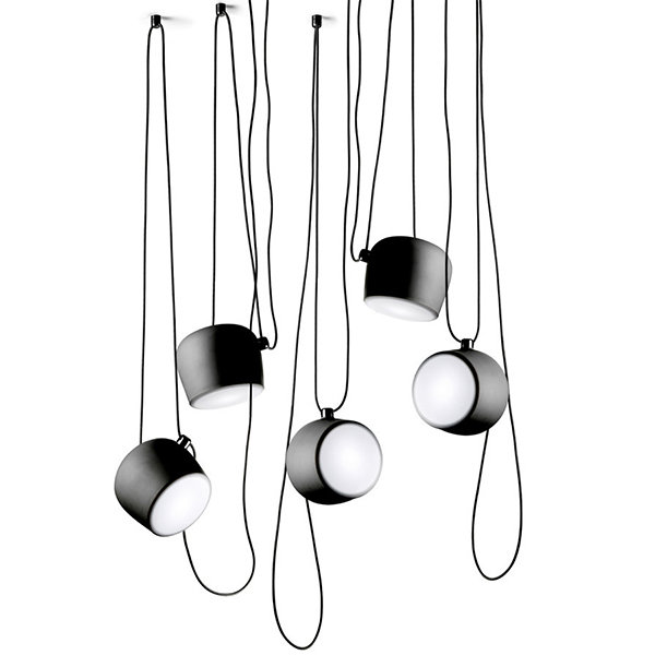 Светильник подвесной Flos Aim 5 Black by Ronan & Erwan Bouroullec