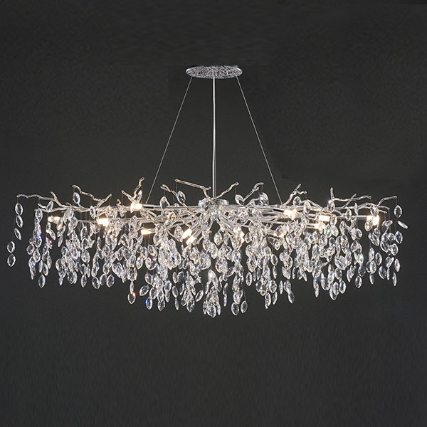 Люстра Rugiada Del Mattino Silver Long Great Light LS60349