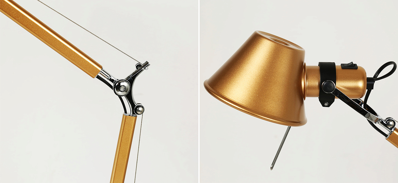 Настольная лампа золотого цвета Artemide Loft-Concept 43.1149-3