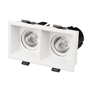 Карданный светильник Arlight MS-FLOW-BUILT-S157x85-2x12W Warm3000 (WH, 55 deg, 230V) (IP20 Металл) 0