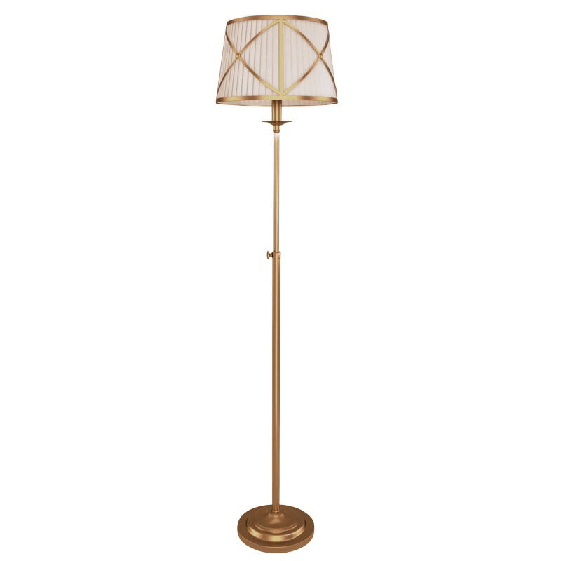 Торшер с абажуром Provence Lampshade Light Gold Floor Lamp 41.402-3