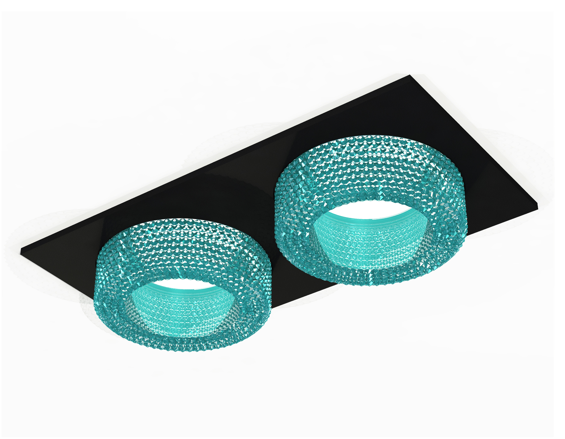 Комплект встраиваемого светильника с композитным хрусталем Ambrella Light XC7636023