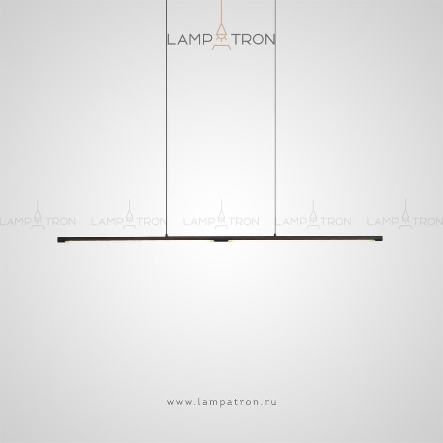 Реечный светильник в виде длинной планки со светодиодными вставками ESPOS LONG