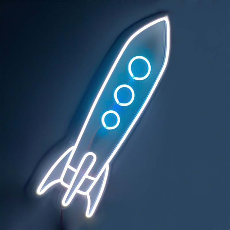 Неоновая настенная лампа Rocket Neon Wall Lamp Loft-Concept 46.166-0