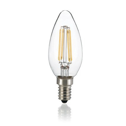Светодиодная лампа Ideal Lux CLASSIC E14 4W OLIVA TRASP 3000K