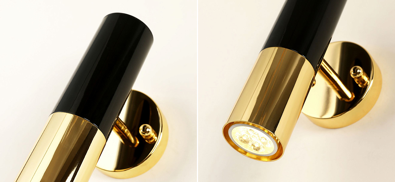 Бра с черно-золотым плафоном Delightfull Loft-Concept 44.2431-3