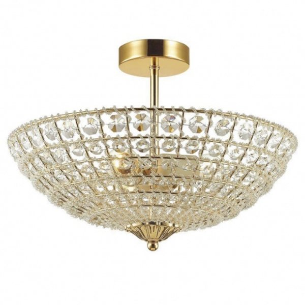 Потолочный светильник Casbah Crystal Top Lamp 3 Gold 48.116 Loft-Concept