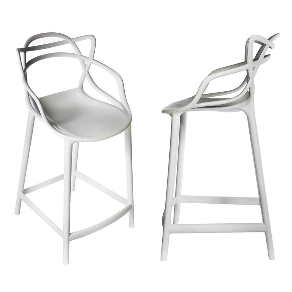 Комплект из 2-х стульев полубарных Masters серый Bradexhome FR 0210P
