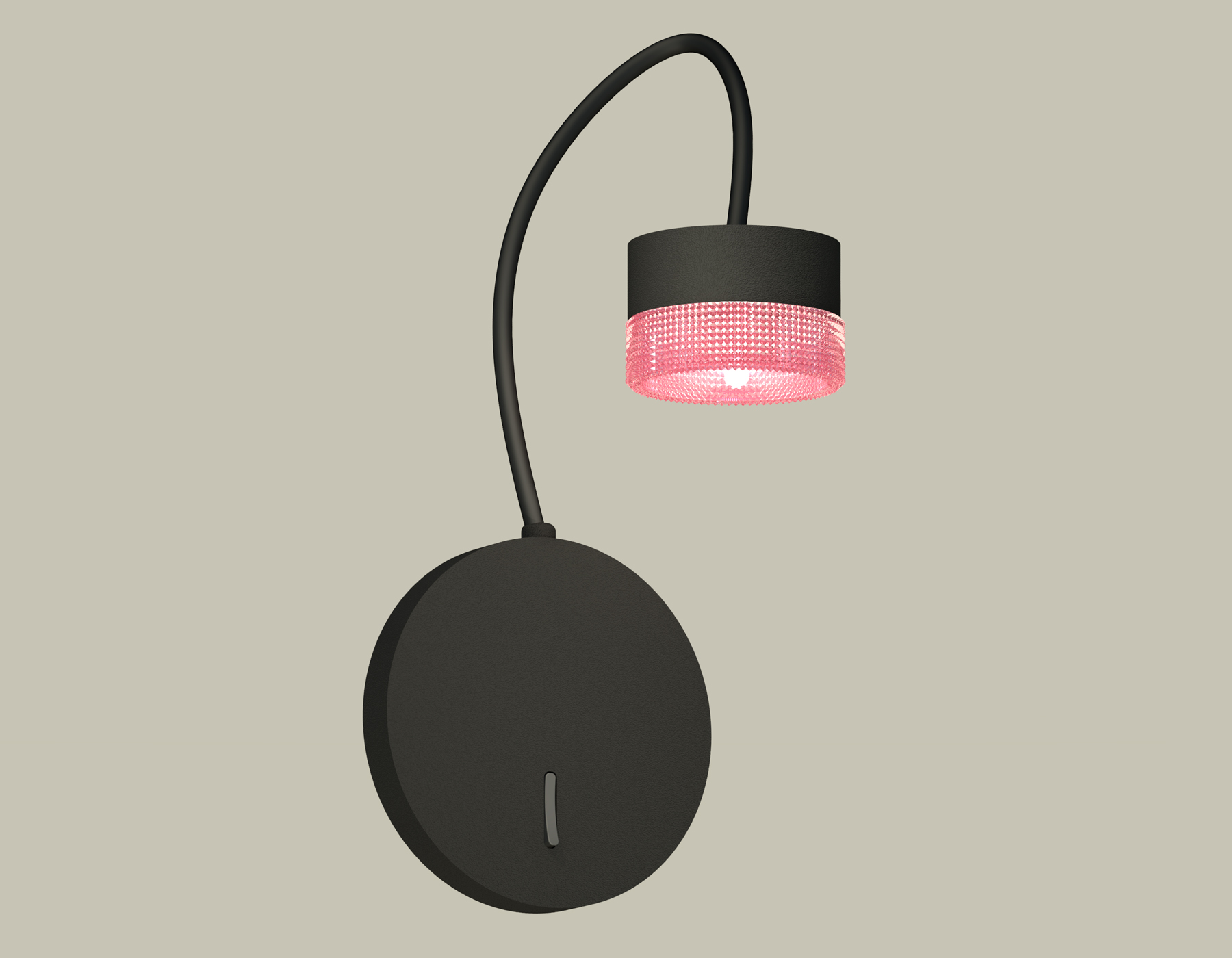 Комплект настенного светильника с выключателем и композитным хрусталем Ambrella Light XB9596251