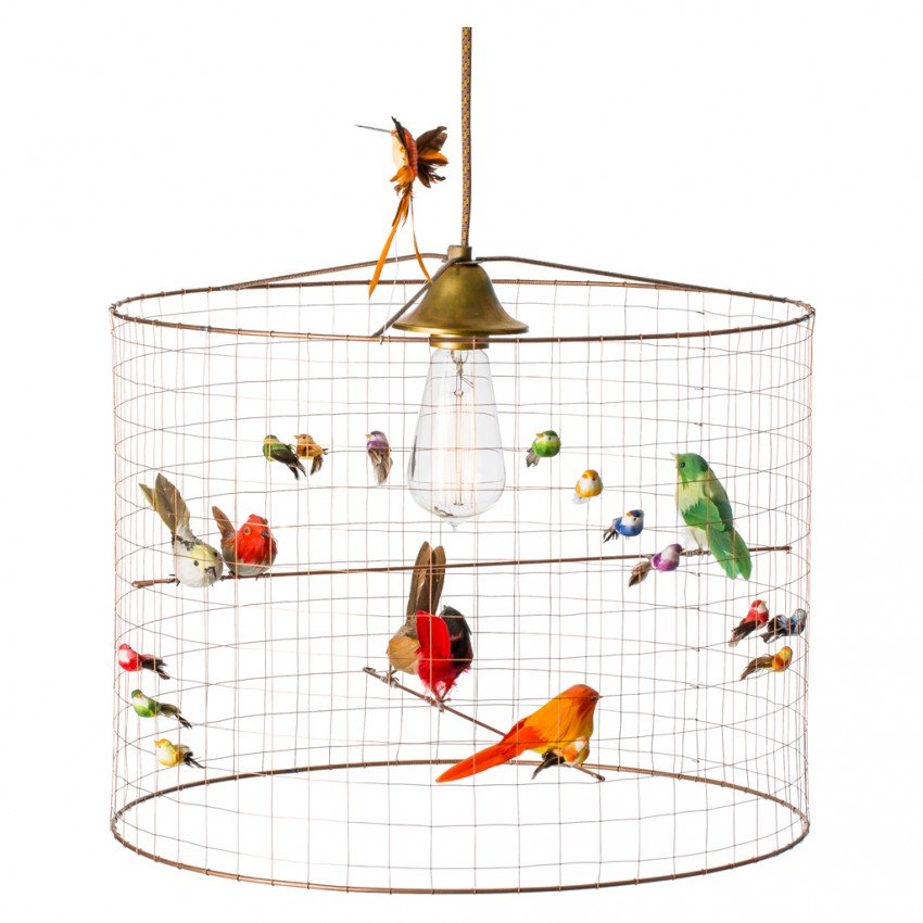 Подвесной светильник Bird Lamp Mathieu Challieres | Диаметр - 25 см; высота - 25 см