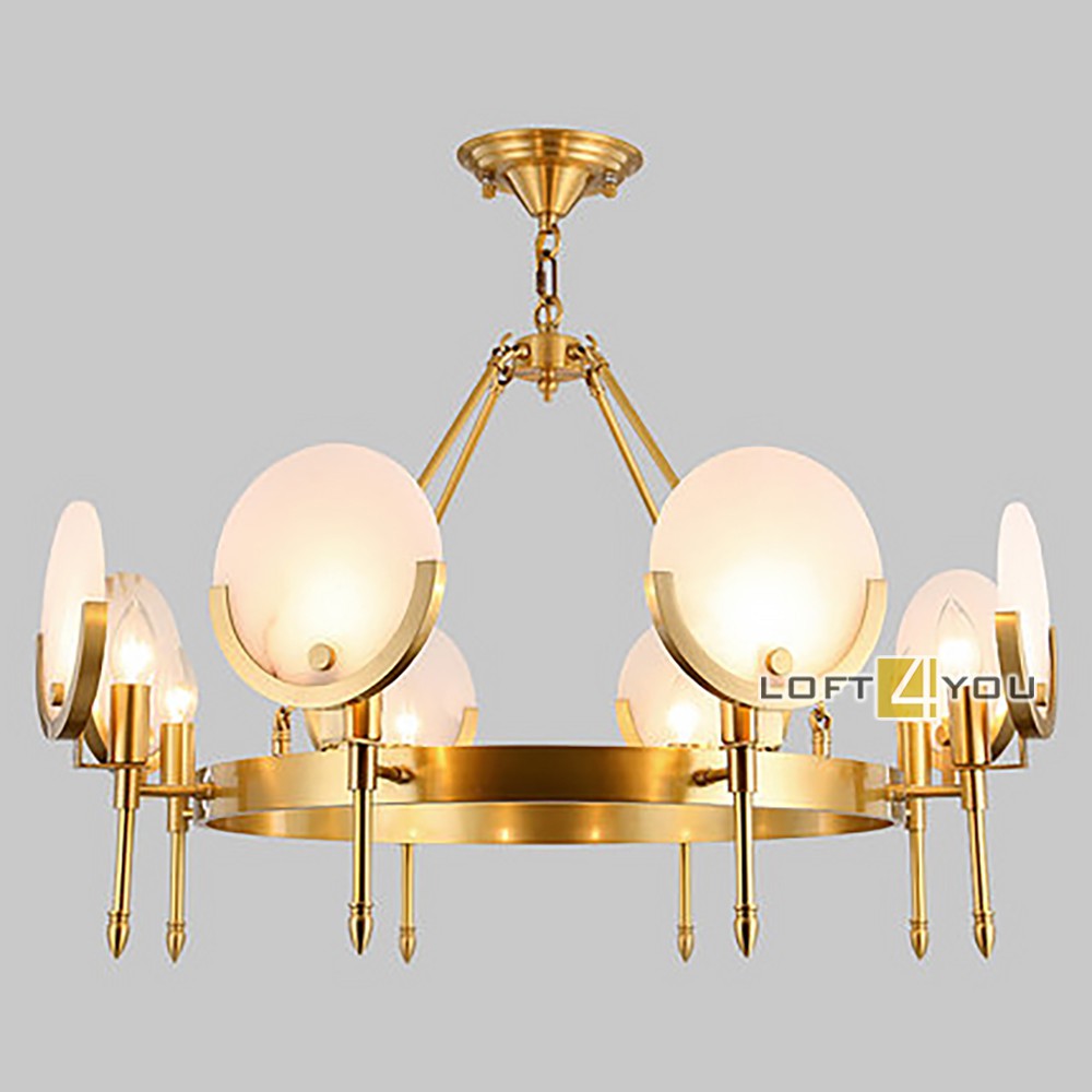 Светильник Anke Brass Marble Meduz Loft4You L02761