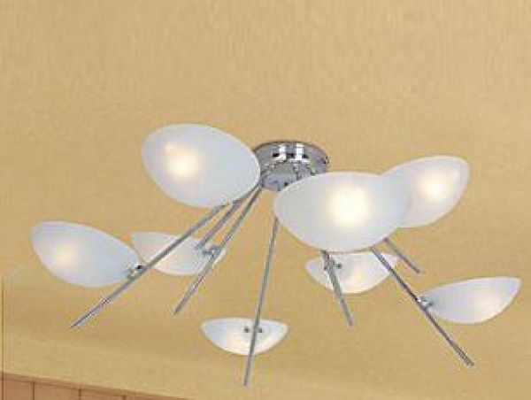 ST-58/8WH — Люстра потолочная ST Luce, 8 плафонов, белый, хром