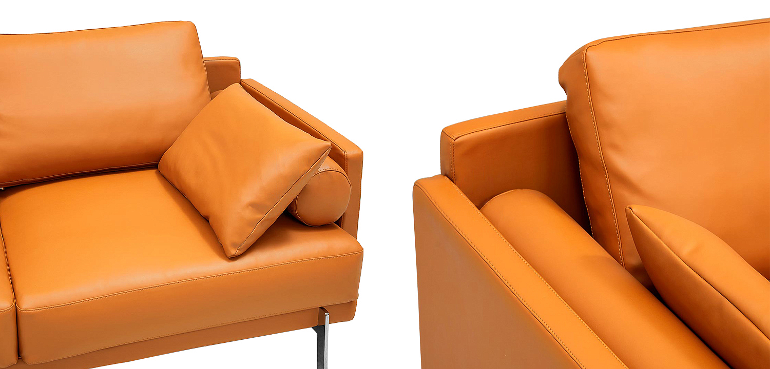 Диван Mosley Orange Sofa Оранжевый 05.458-2
