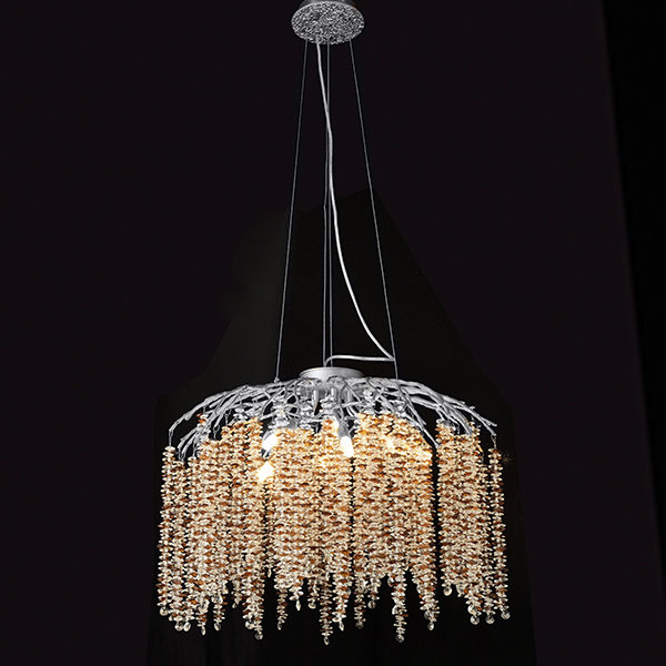 Люстра Sinfonia di Luce Silver Amber Dome Great Light LS60394