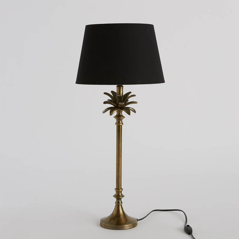 Настольная лампа Palm Black Lampshade